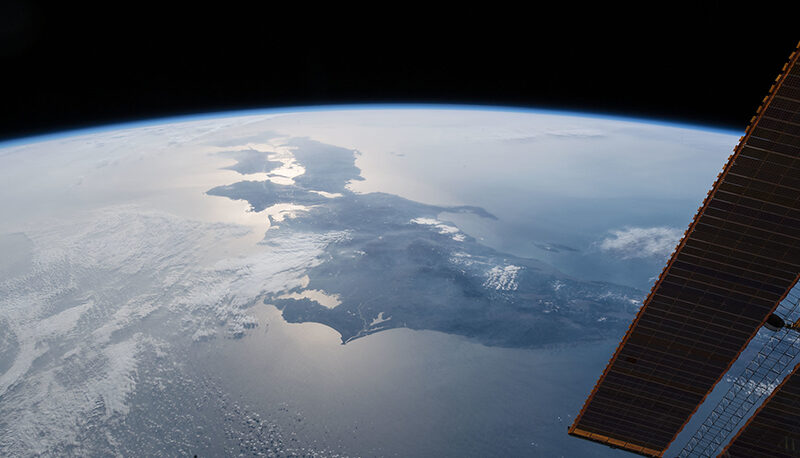 The view of Japan from the International Space Station.