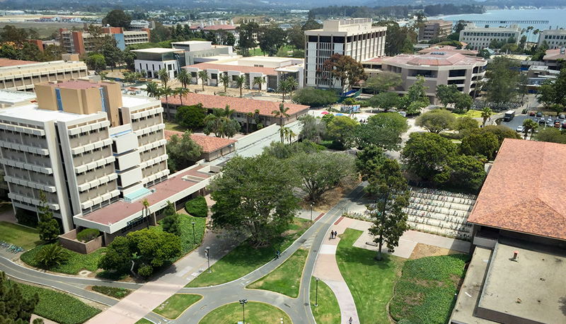 Aerial photo of UCSB campus