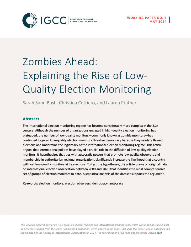 Zombies Ahead: Explaining the Rise of Low-Quality Election Monitoring