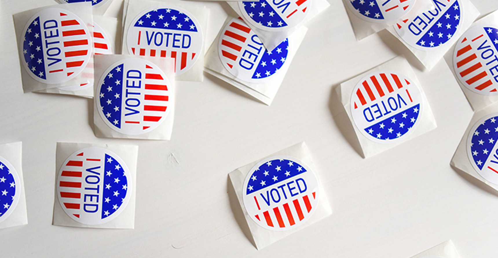Collection of U.S. voter stickers