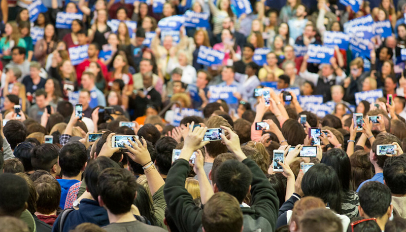 Hillary Clinton campaign rally at Carnegie Mellon University, Pittsburgh, PA. 4/6/2016