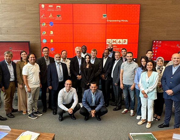 Group photo of participants and instructors at IGCC's Chinese Innovation and Industrial Policy training at UM6P in Morocco, September 2024.