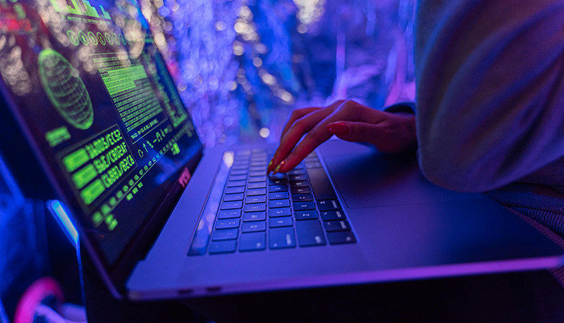 Person Using Black Laptop Computer