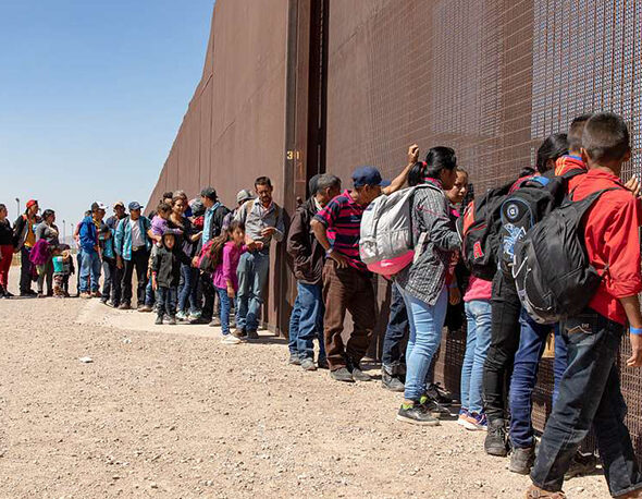 Migrants who crossed the border illegally, surrender near El Paso, TX
