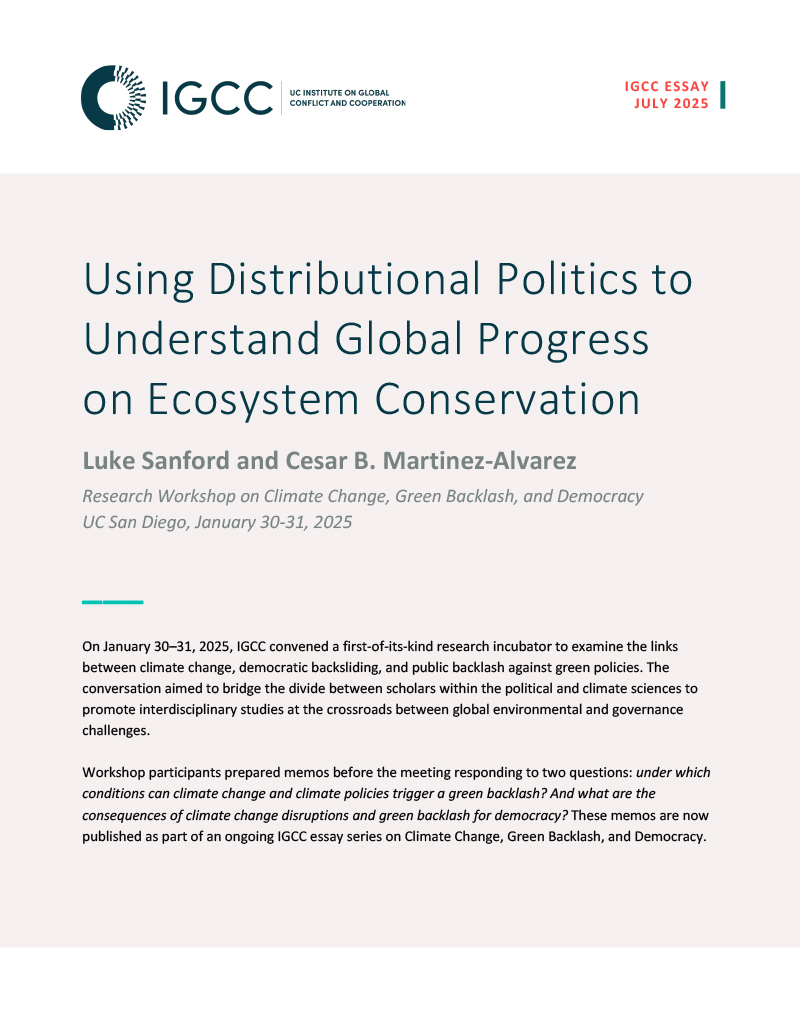 PDF cover of IGCC essay, 