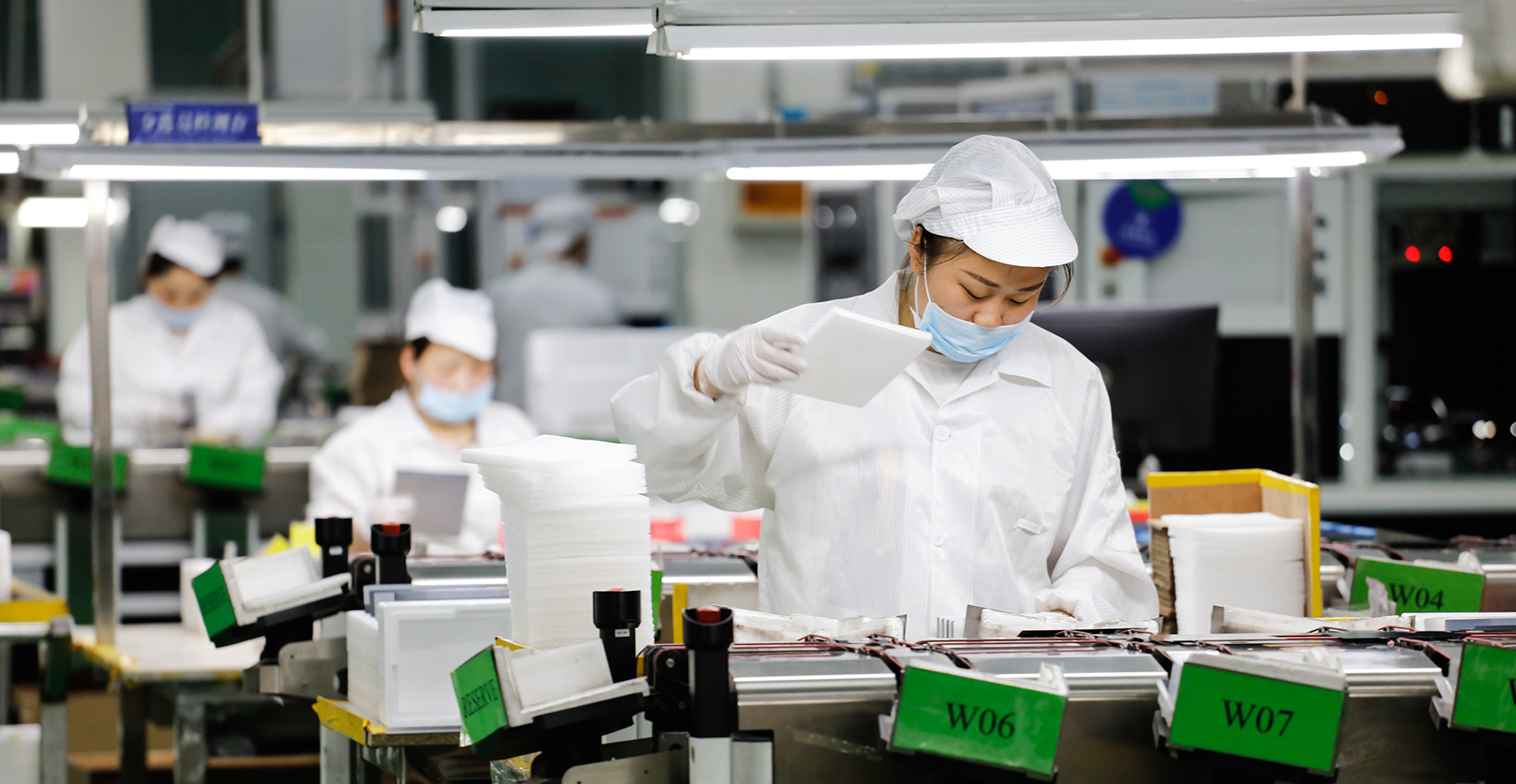 Chinese factory workers