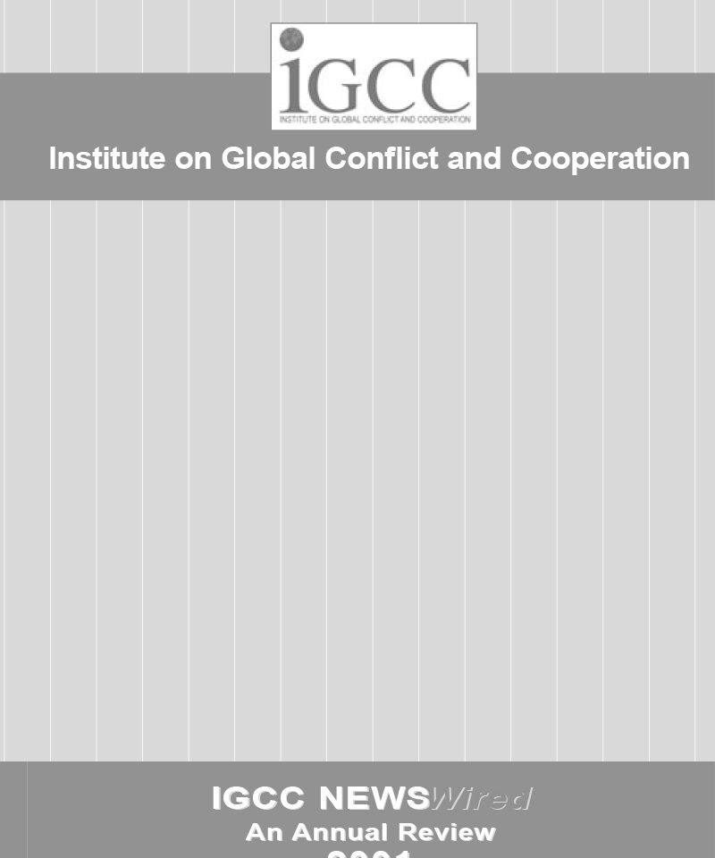 2001 IGCC Annual Report cover page