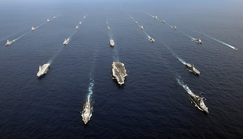 26 ships from the U.S. Navy and the Japan Maritime Self-Defense Force in the East China Sea (2012)