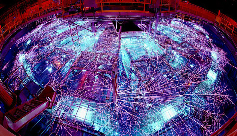 The Z-Machine, part of the pulsed power program at Sandia Labs in New Mexico