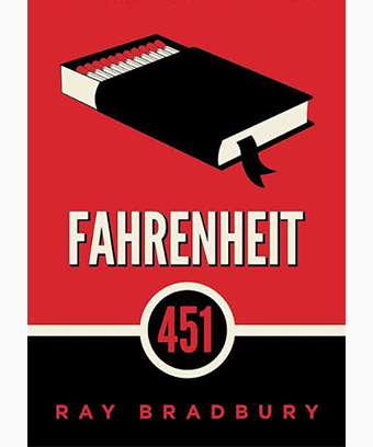 Book cover of Fahrenheit 451 by Ray Bradbury