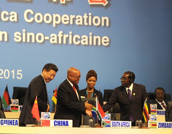 President Jacob Zuma and Xi Jinping co-chair the opening ceremony of the Johannesburg Summit of the Forum on China -Africa Cooperation (FOCAC), 2015
