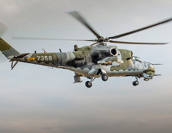 Military helicopter at Air Show.