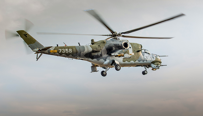 Military helicopter at Air Show.