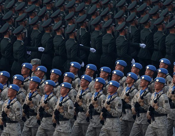 Chinese UN Peacekeepers at the 2025 China Victory Day Parade