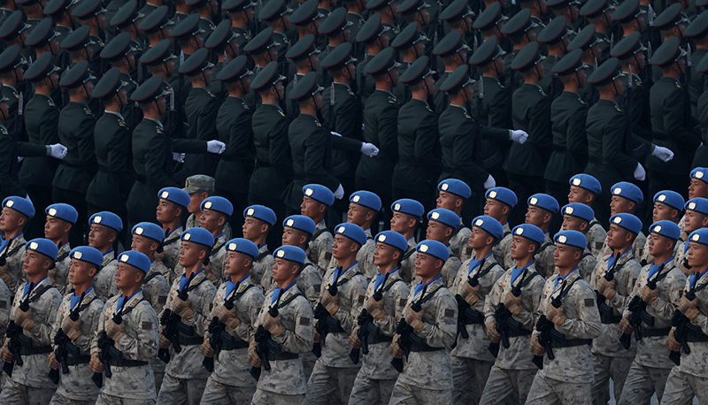 Chinese UN Peacekeepers at the 2025 China Victory Day Parade